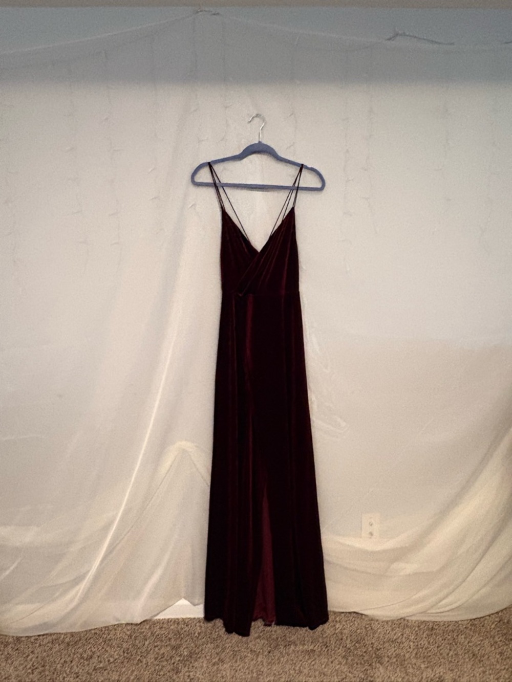 Fashion Nova “Wishful Thinking” Velvet Maxi Dress